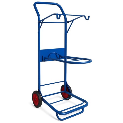 Folding saddle rack trolley - rack,