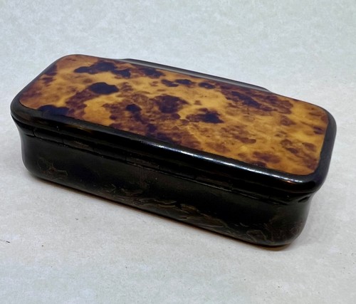 Victorian antique horn snuff - antique,
