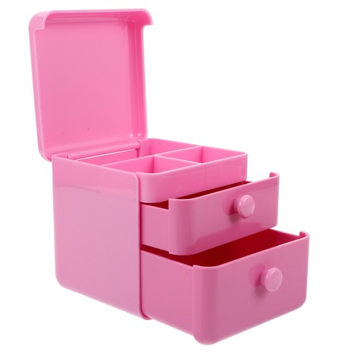 Pink plastic jewelry - jewelry, box
