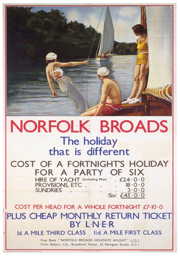 Vintage norfolk broads the - vintage,