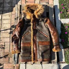 Mens aviator hooded - mens, long