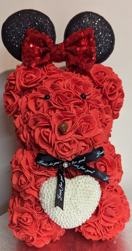 Bear with grey - forever, roses