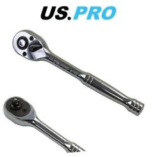 US PRO 1/4" Drive 72T Quick Release Reversible Ratchet Socket Wrench 4152