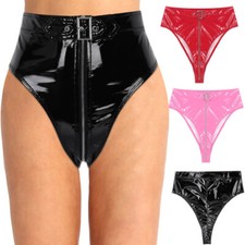 Woman PVC Leather Wet Look