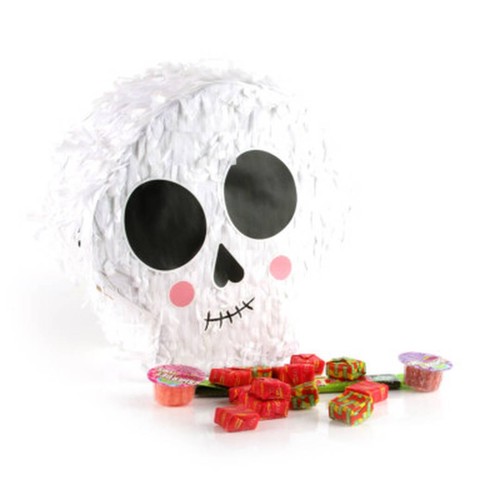 Halloween skull pinata white - skull,