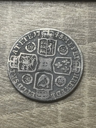 George shilling 1745 - ii,,