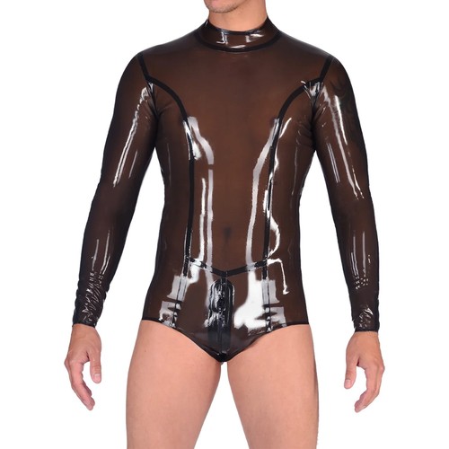 Men latex swimsuit - men’s, back