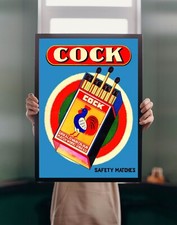 Cock Safety Matches 1950s