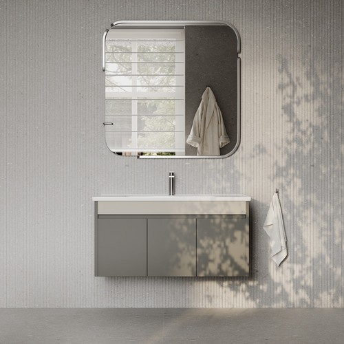 Darcy matt grey vanity unit - grey,
