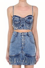 MOSCHINO JEANS blue denim
