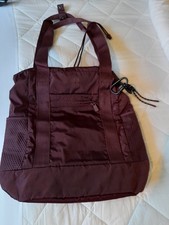 Sweaty Betty backpack/gym bag, 2 exterior bottle pockets, drawstring closure New