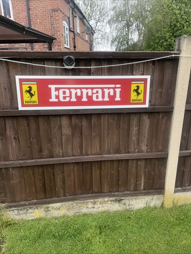 Large illuminated ferrari sign - large,