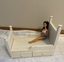 Vintage Barbie White Wood 4