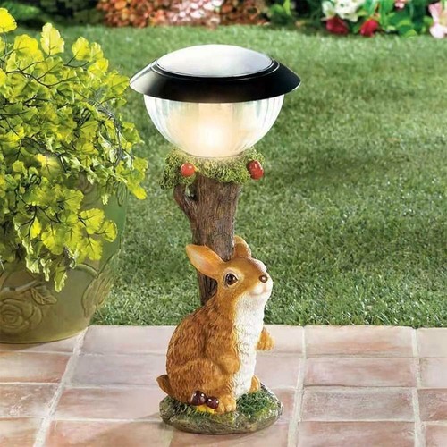 Solar garden animal statue - solar,