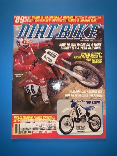 Dirt bike magazine - dirt, 1988