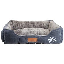 Crufts- Corduroy and Micro Plush Bolster Bed