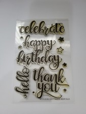 Greetings/Occasions  Clear Acrylic Stamps
