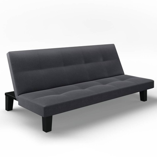 Seater sofa bed fabric faux - 3,