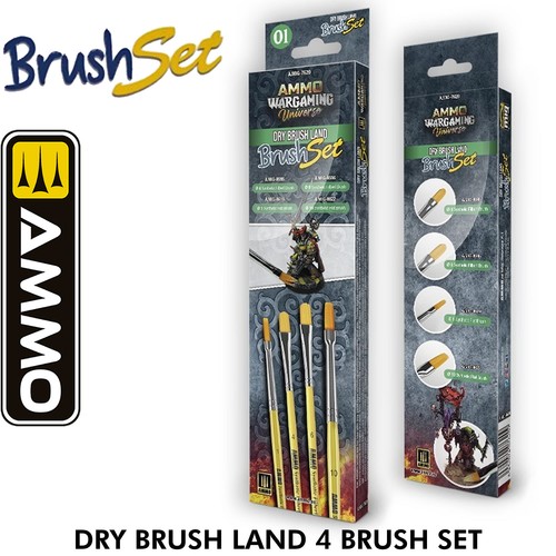 Dry brush set land - brush, kolinsky