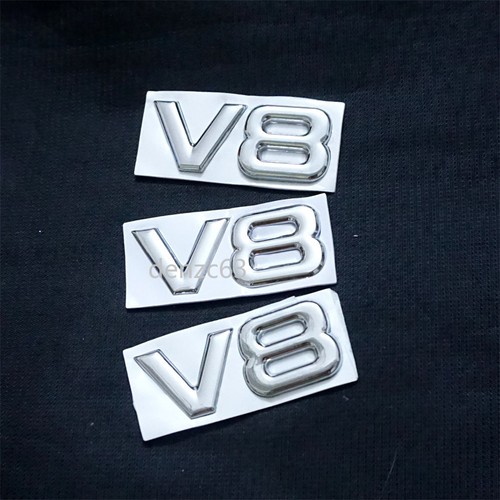 Chrome silver small - 3x, v8
