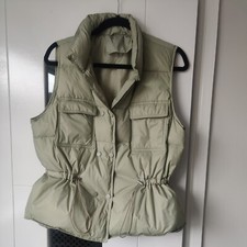 Ladies Light Green Padded Gilet Medium