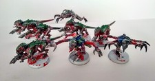 WARHAMMER 40K TYRANID  ARMY - 8  GENESTEALERS, painted, used, good condition.