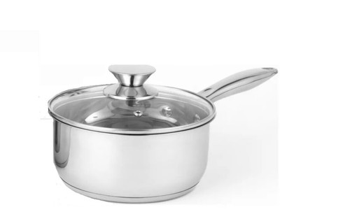 Stainless steel saucepan with - steel,