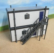 2 Tier Portable Office / Jack leg Cabin, Card Buildings, 3 D stairs  "00" gauge