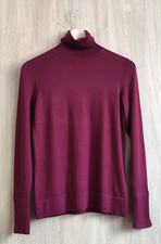 Hobbs Women Lara Merino Roll neck Jumper Beryl Red Size XS UK 6