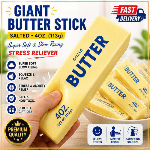 Butter squishy toy - butter, rising