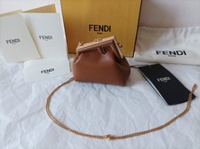 FENDI First Nano Mini Bag, Tan