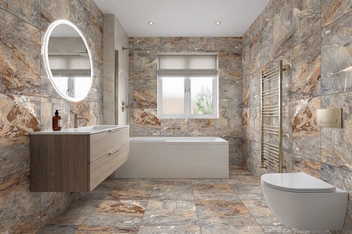 Large brown grey porcelain - large,
