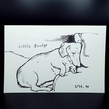 David Hockney 'Little Boodge' Off set Lithograph Print stored flat vg. condition