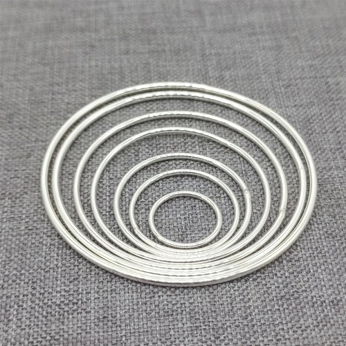 Sterling silver closed jump - 5,