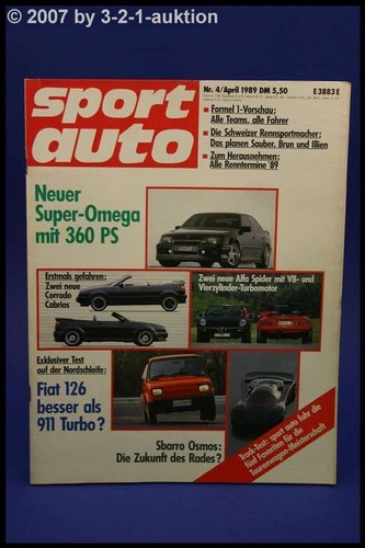 Sport auto lotus - auto, 4/89