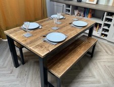 Dining Table 120cm Steel And