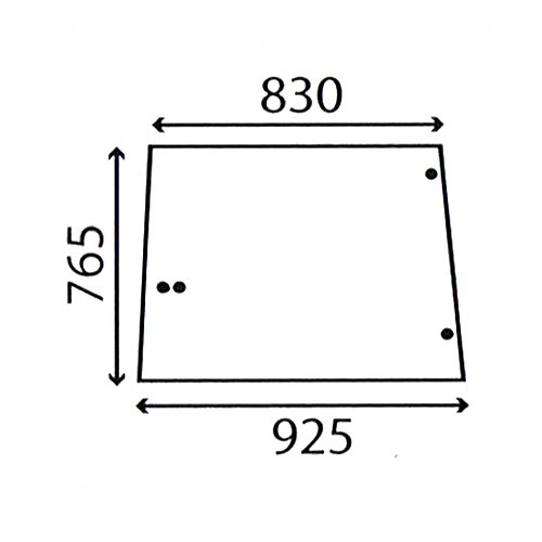 Side window glass - glass, for