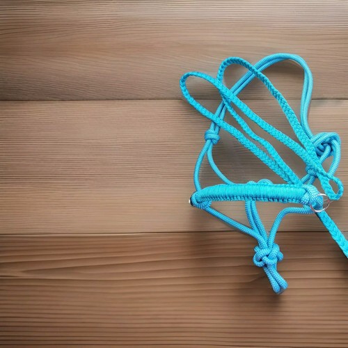 Handwoven turquoise aqua rope - handwoven, turquoise/aqua