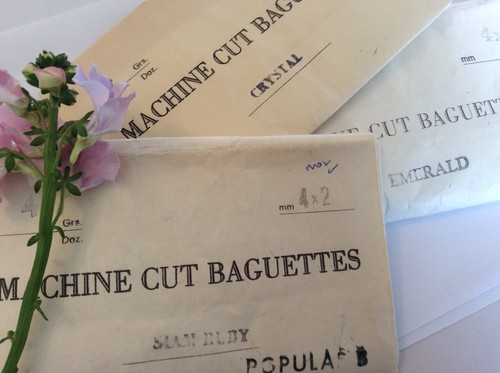 Vintage czech baguettes 4x2mm - vintage,