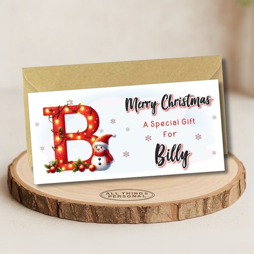 Personalised christmas money - christmas,