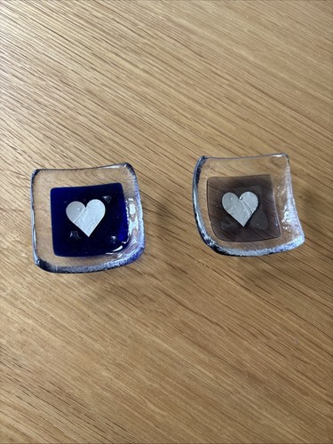 Downs fused glass trinket - jo,