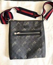 Gucci GG Supreme Tigers Men's Canvas Messenger Bag