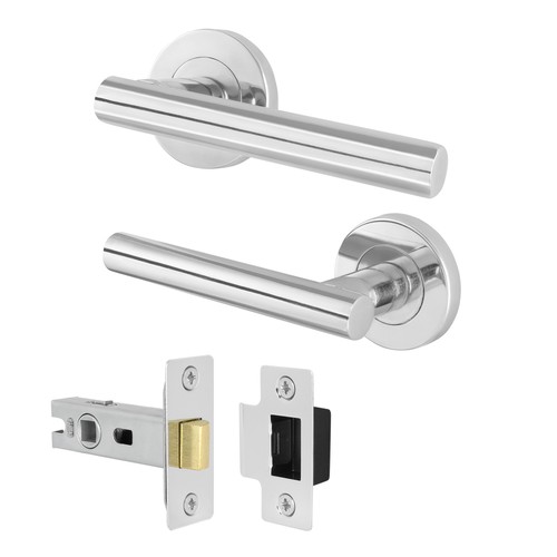 Polished chrome internal door - internal,