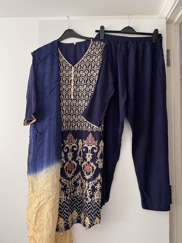 Navy beige floral - beige, women’s