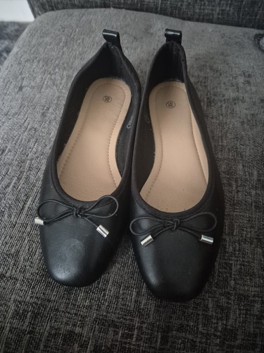 Ladies black size ballerina - ladies,