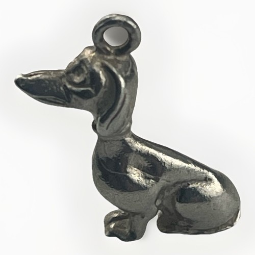 Vintage silver dachshund - vintage,
