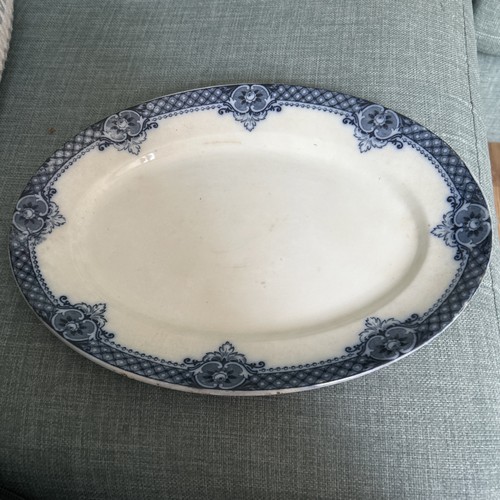 Large antique oval meat - antique,