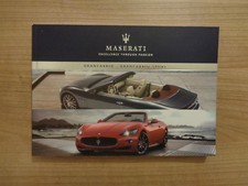 Maserati Grancabrio/Grancabrio Sport Owners Handbook Manual