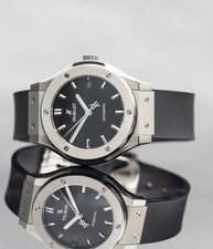 Hublot Classic Fusion 38MM Titanium Black Dial 565.NX.1171.RX Box and Papers