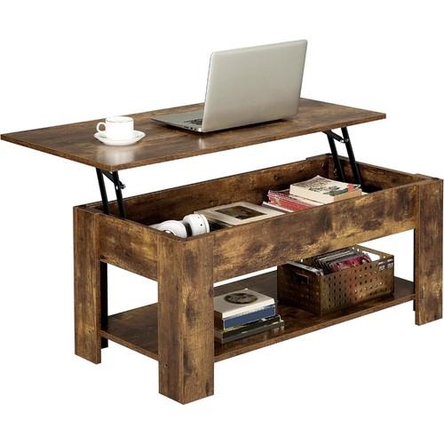 Rustic brown lift top - lift, coffee